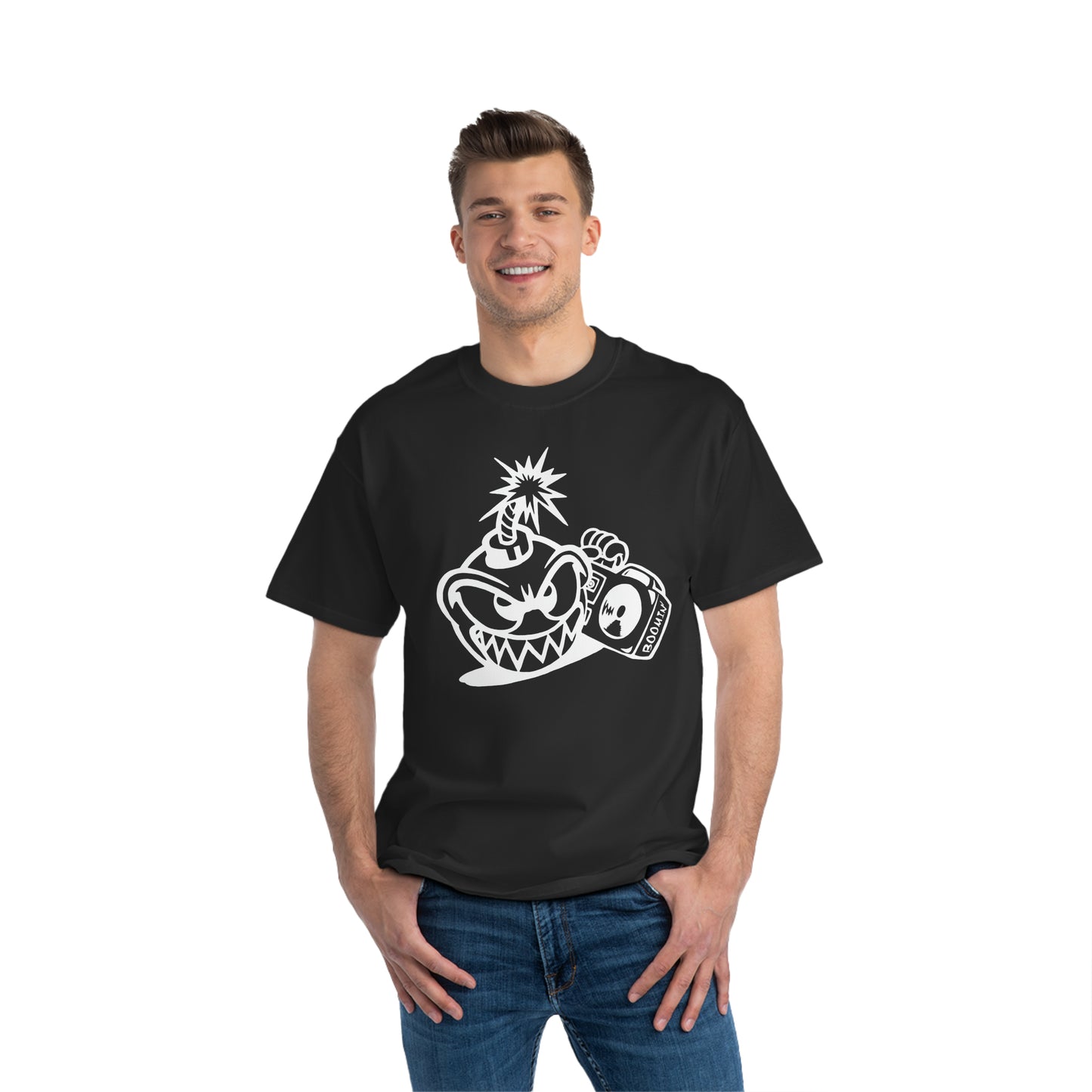 Black Boomin Beefy-T®  Short-Sleeve T-Shirt